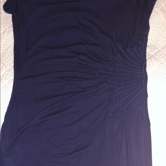 Catherine Malandrino Navy Ruched Dress - Picture 7 of 7